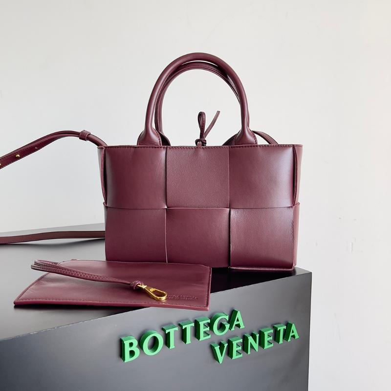 Bottega Veneta Handbags 709337 Plain Wine Red